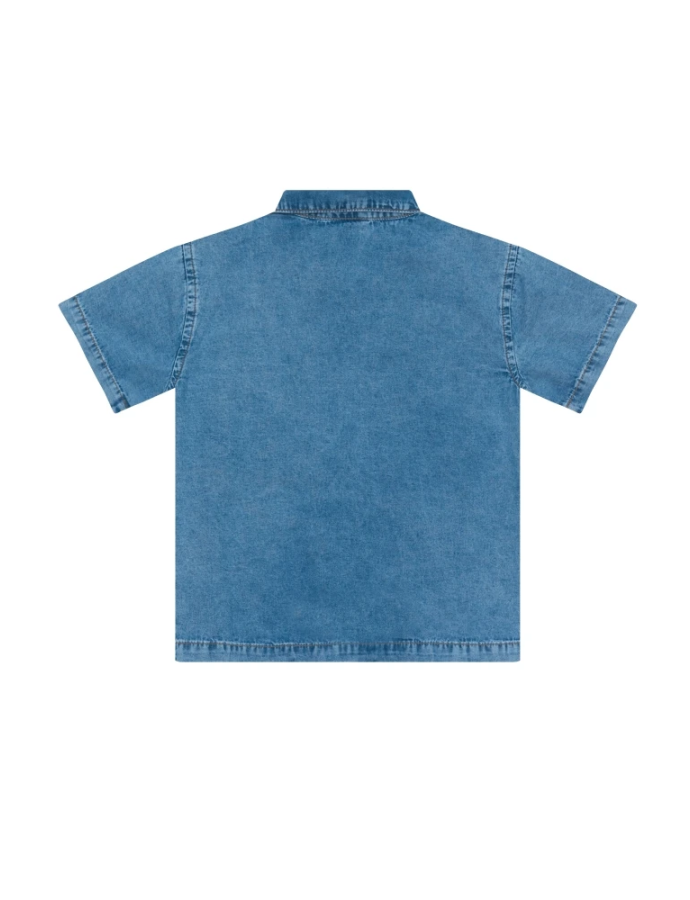 Camisa Jeans mangas cortas.